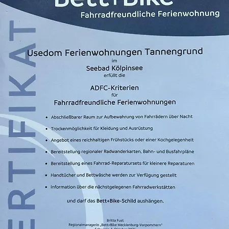 Ruhige Auszeit Zu Zweit - Auf Usedom Fuer Radfahrer & Strandliebhaber 아파트